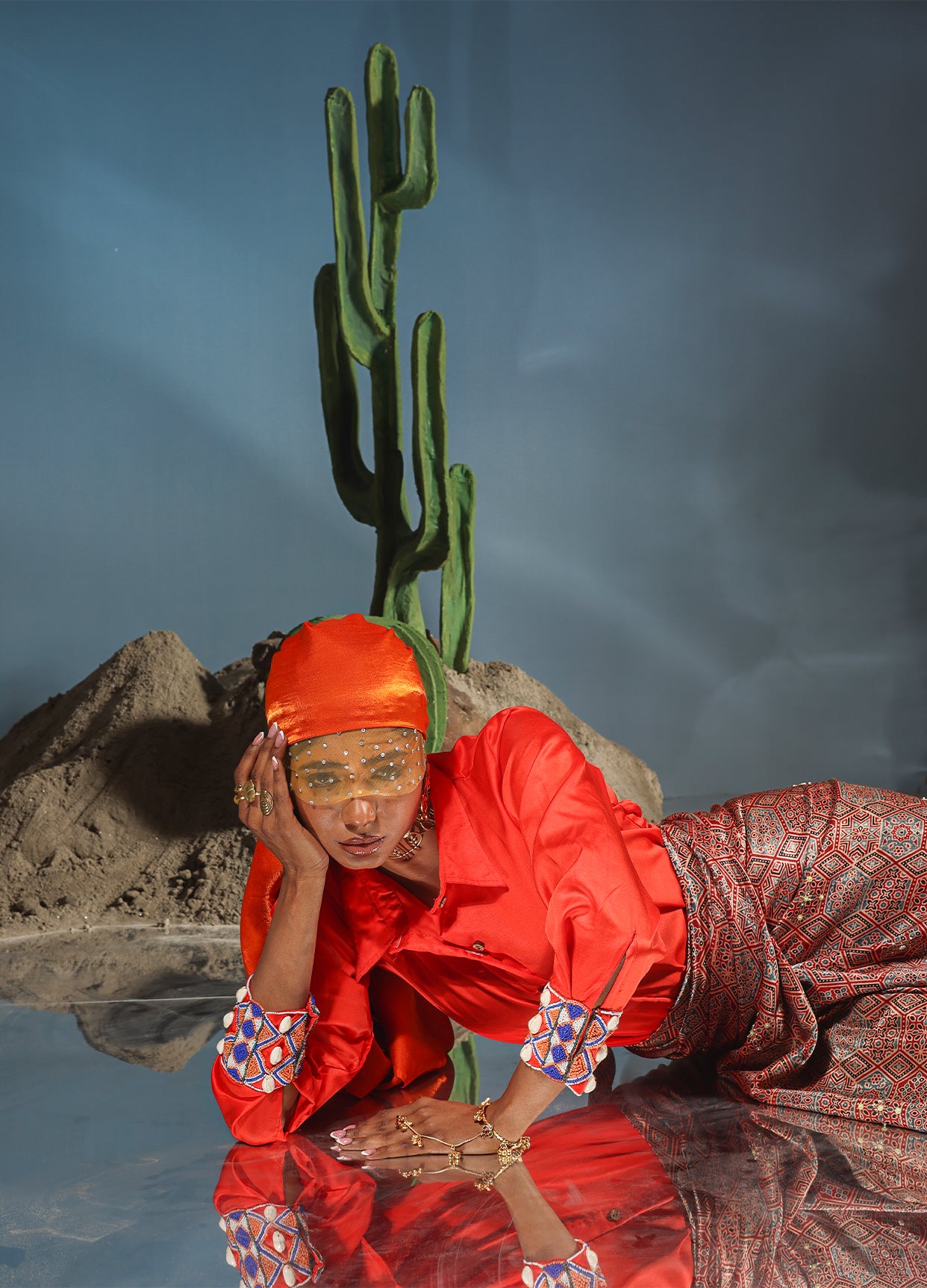 Nasieku Wrap Skirt & Shirt Set