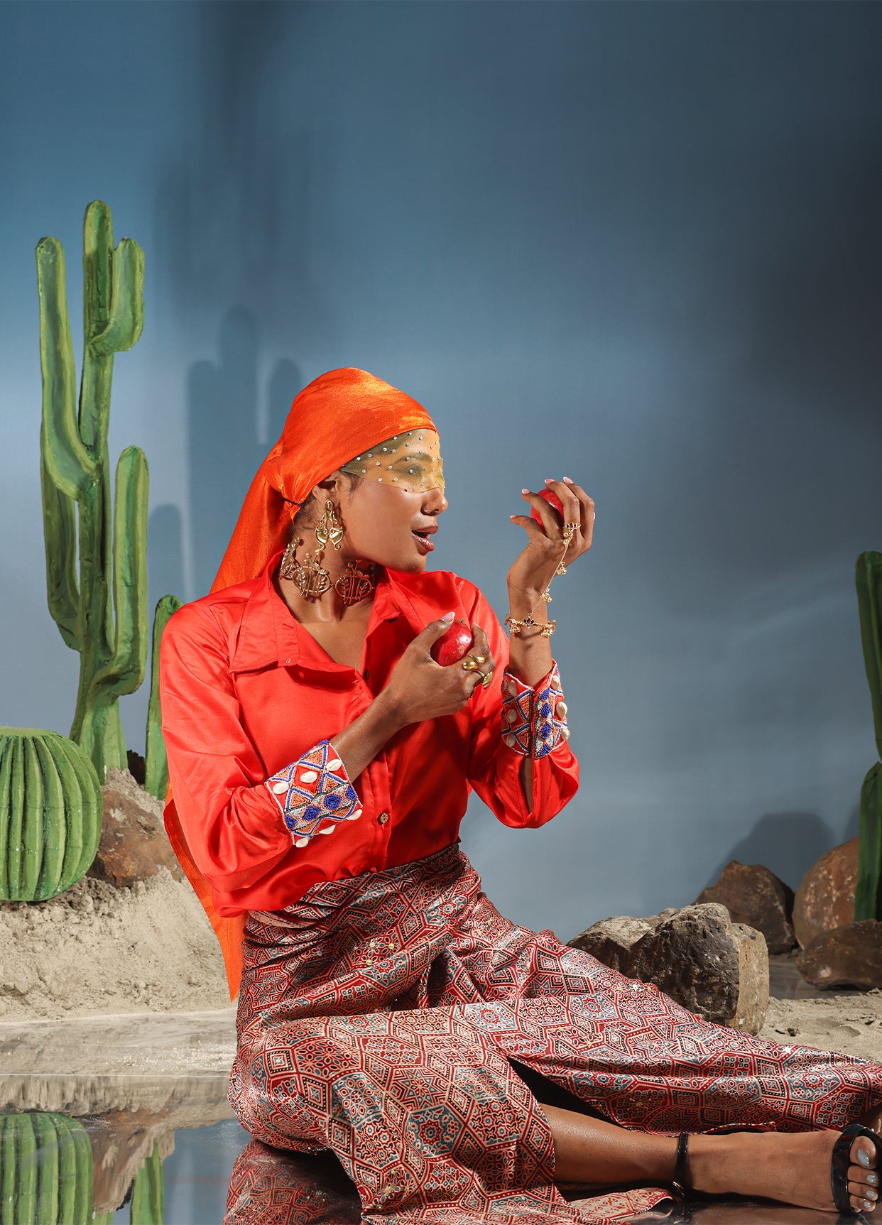 Nasieku Wrap Skirt & Shirt Set