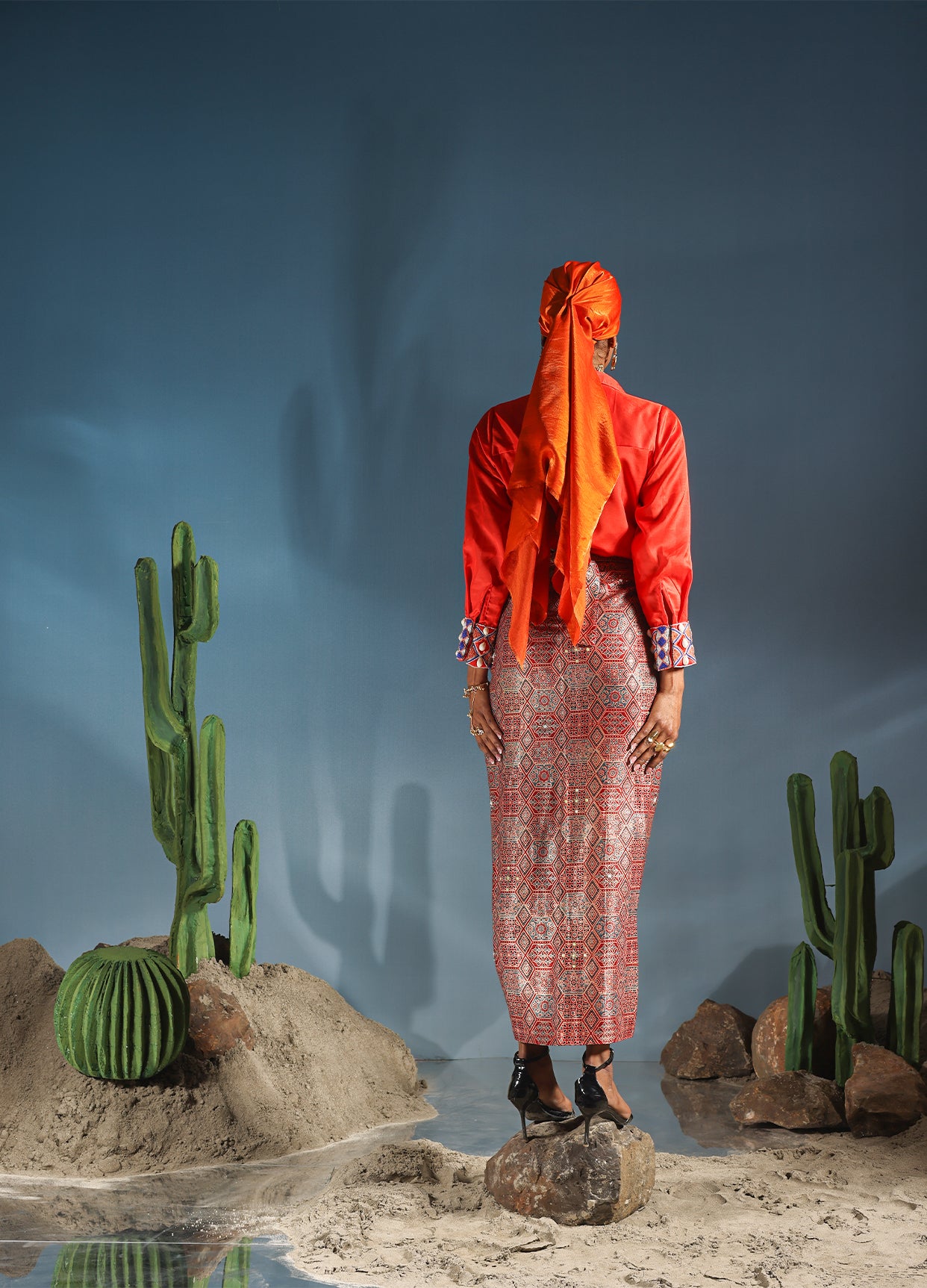 Nasieku Wrap Skirt & Shirt Set