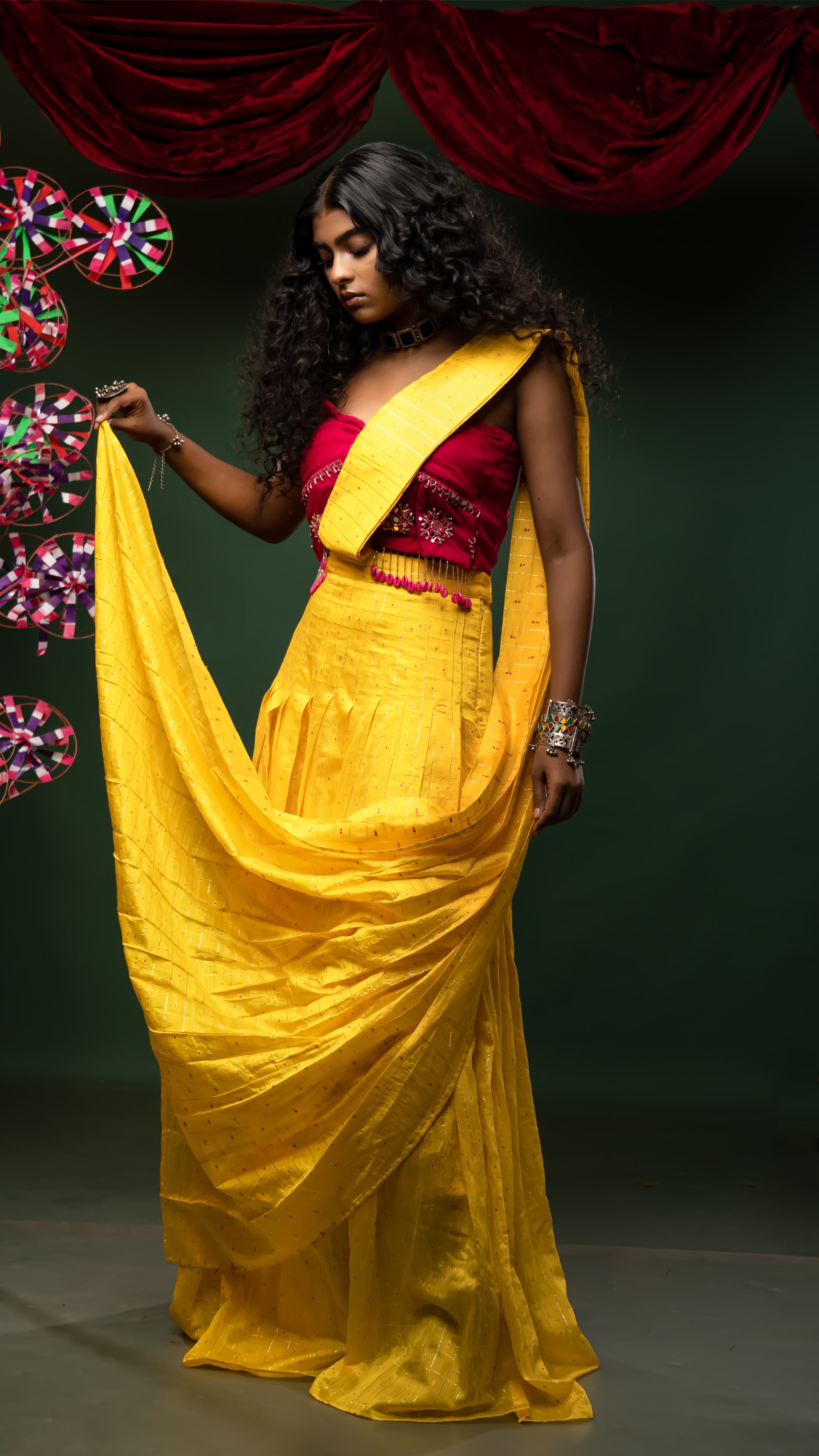 Phuljhari Pre-Draped Saree
