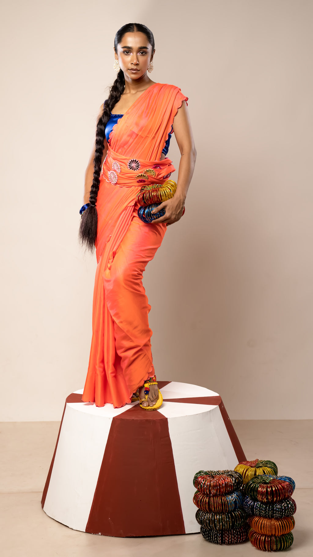 Kanch Ki Churi Saree Set With Blouse