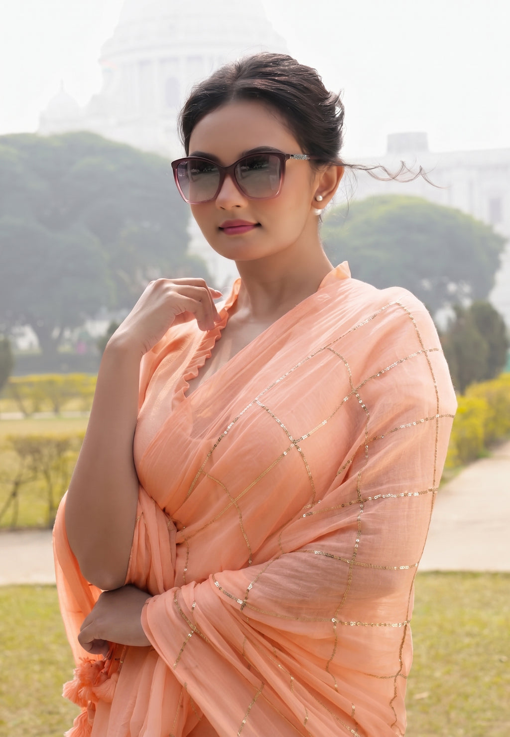 Rose Petals Saree