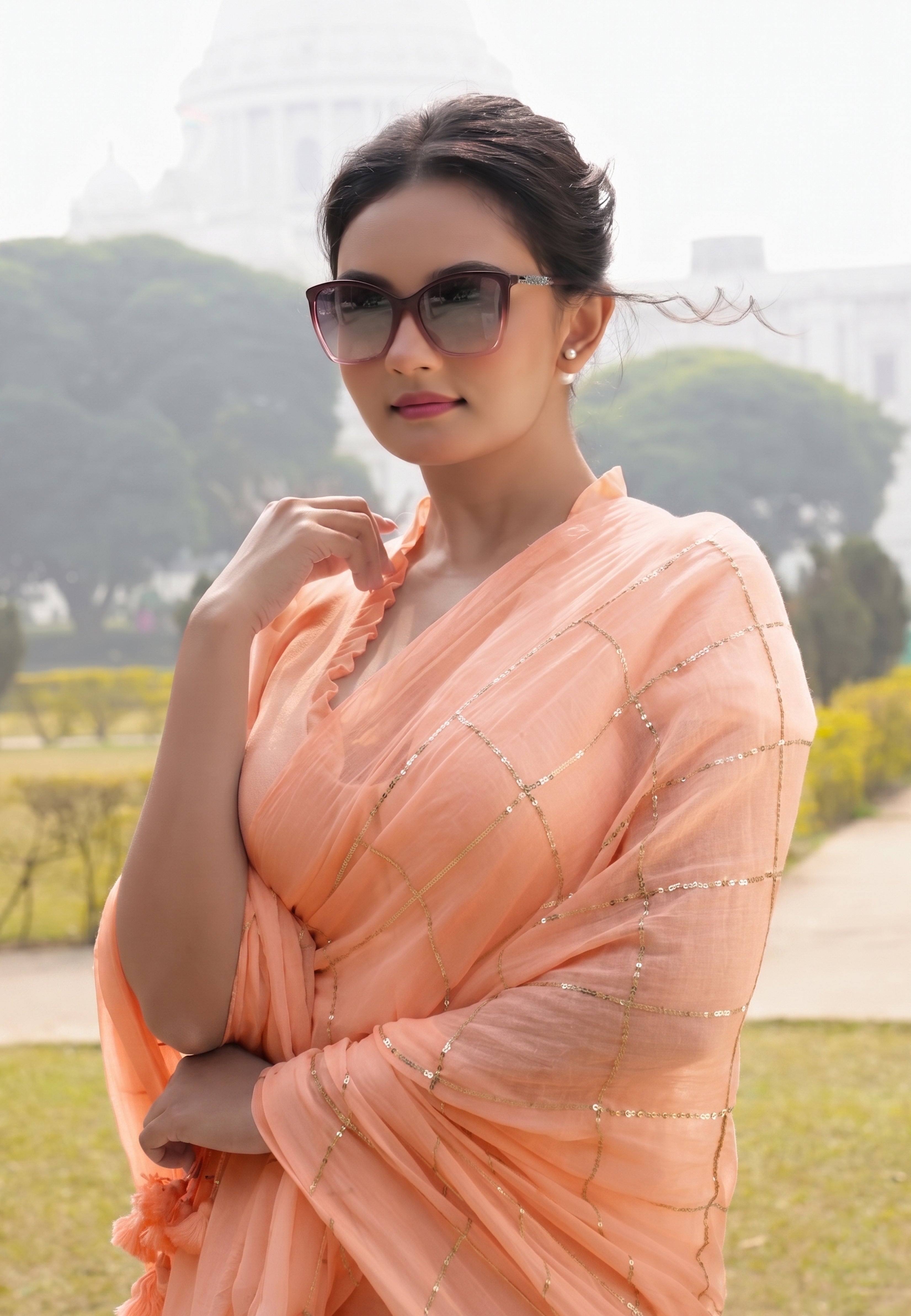 Rose Petals Saree