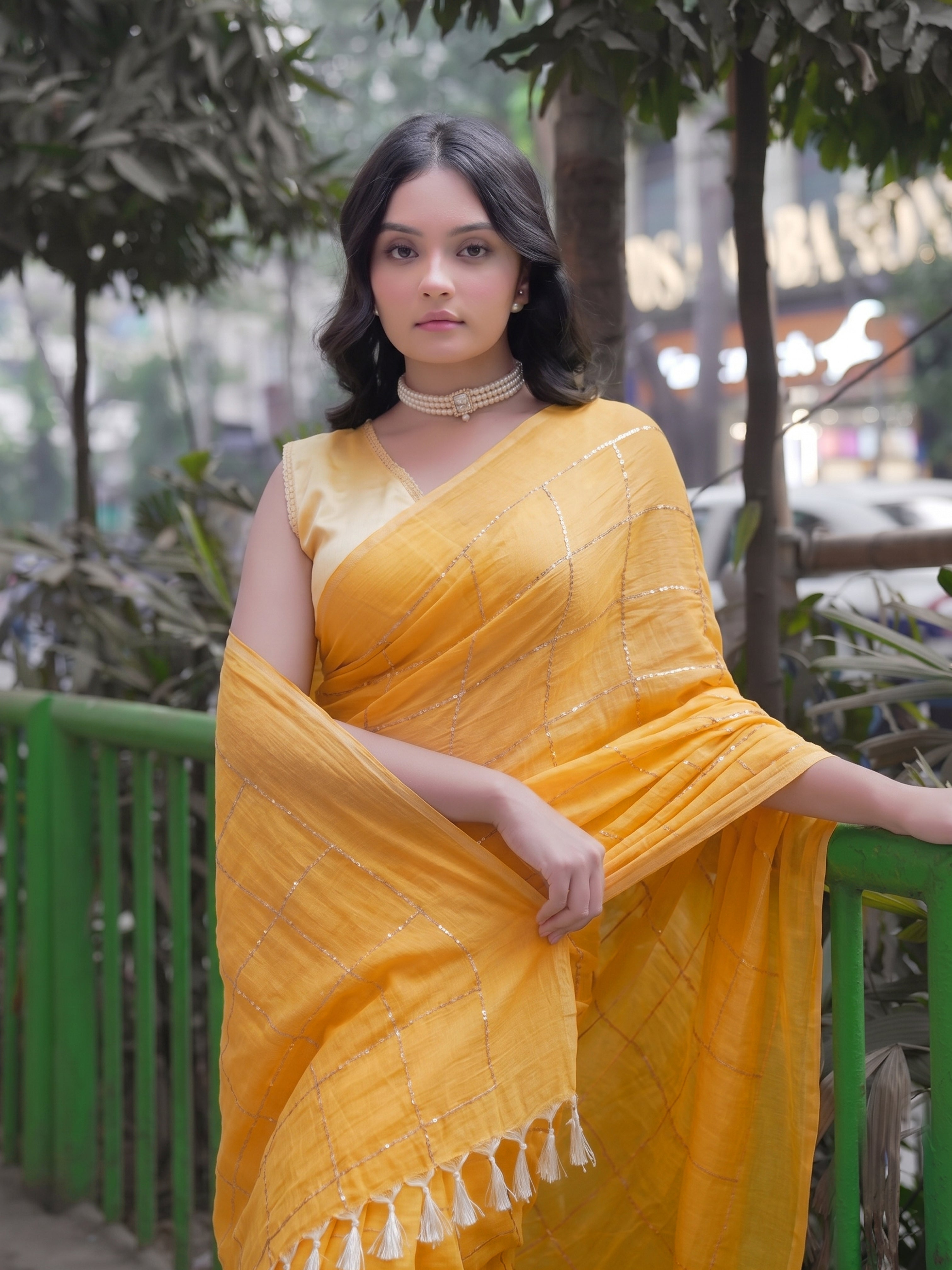 Mango sorbet Saree