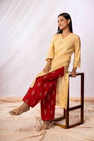 Aza Beige Kurta Set - Image 6