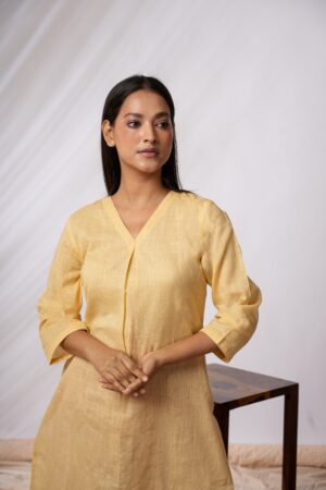 Aza Beige Kurta Set - Image 3