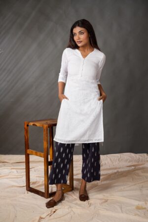 Aza White Kurta Set