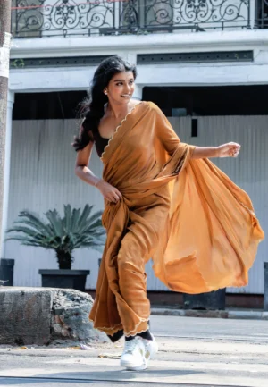 Pure Mul Mul Saree with Artisan Embroidery by suti