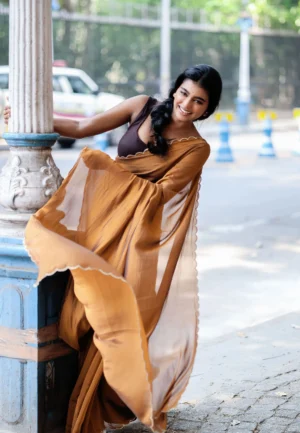 Pure Mul Mul Saree with Artisan Embroidery suti2023
